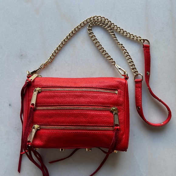 Rebecca Minkoff MAC Clutch Mini in Red/Coral - Picture 1 of 7